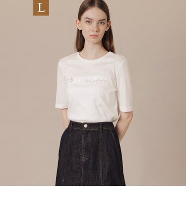 【WEB・一部店舗限定】【L】シャインリブＴシャツ