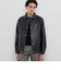 【LEON掲載】【Weather proofed Leather】レザーコーチジャケット