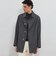 【LEON掲載】【100％ WOOL MADE DENIM】ステンカラーデニムコート