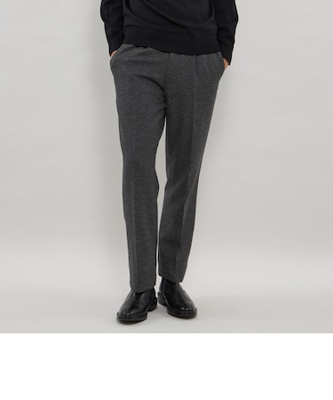 【Adjustable Fit】ネップツイードストレッチスラックス