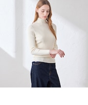 【WEB・一部店舗限定】リアリブニットタートルネックプルオーバー
