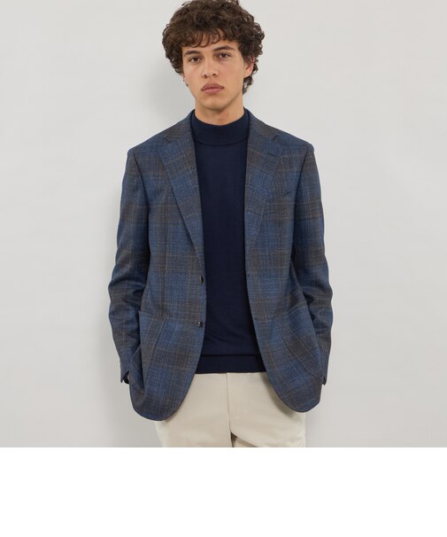【NEW BRIDGE】 【Loro Piana Fabric】SILK AIR チェックジャケット
