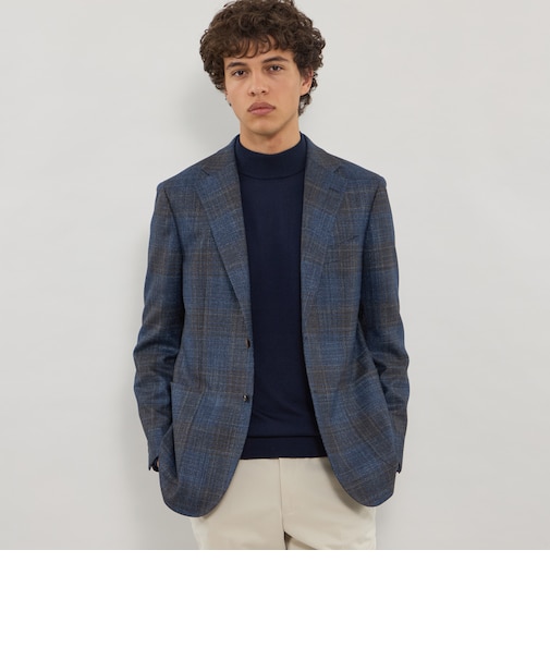 【NEW BRIDGE】 【Loro Piana Fabric】SILK AIR チェックジャケット