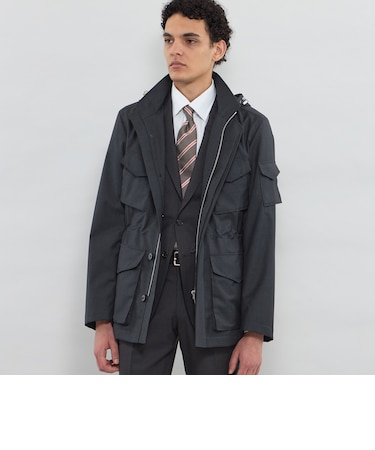 【LEON掲載】【WORSTED 7 CLOTH】【BERWICK】オリジナルトップツイルフーデッドブルゾン