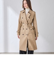 【WEB・一部店舗限定】【FALKIRK LONG/ファルカークロング】ポリエステルコットンギャバジントレンチコート