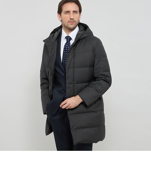 【WEB・一部店舗限定】【DUNFORD HOOD】サキソニーツイルフーデッドアウター