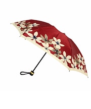 【折りたたみ傘】ミラ・ショーン (mila schon) 影花 サテンプリント 雨傘