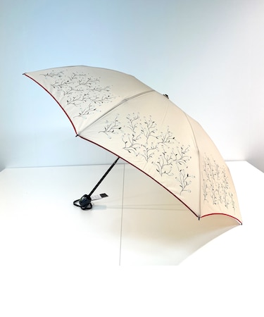 【折りたたみ傘】ルフジュ (refuge) 木の実プリント 軽量 8本骨 雨傘