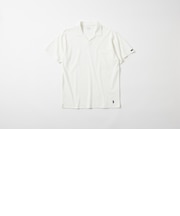 メッシュピケ ジョニーカラーショートスリーブシャツ