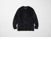 ブラッシュドベロア ロングスリーブクルーネック