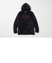 ブラッシュドベロア ロングスリーブフーディ