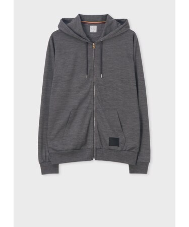 "Cropped Logo" テックウール パーカ