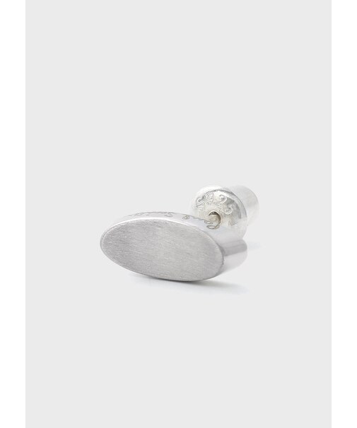 "Curved Oval" シングルピアス
