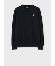"Sports Stripe Zebra" クルーネックニット