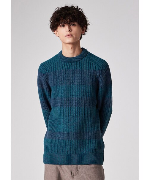"Paul Smith Loves Barbour" サドルクルーネックセーター