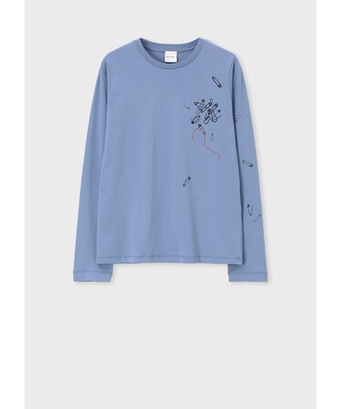 ウィメンズ "Safty Pins" 長袖Tシャツ