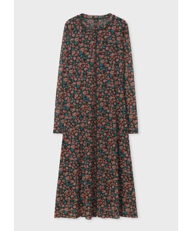 ウィメンズ "Tea Floral" フィットシルエット ワンピース
