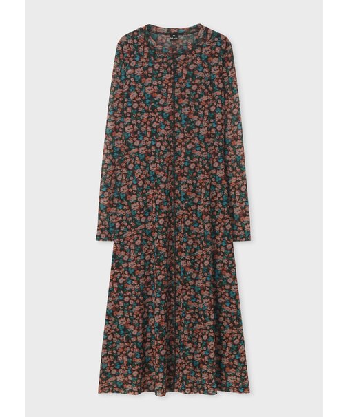 ウィメンズ "Tea Floral" フィットシルエット ワンピース
