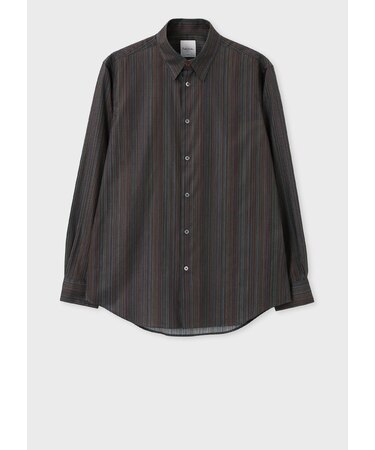 "Signature Stripe" マイクロチェック シャツ