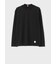ストライプタブ モックネック ロングスリーブTシャツ