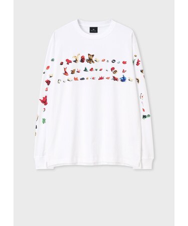 "Figure Border" 長袖Tシャツ