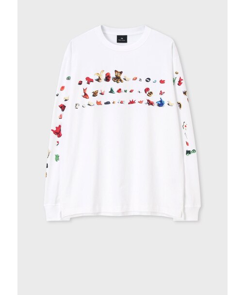 "Figure Border" 長袖Tシャツ