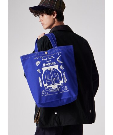 "Paul Smith Loves Barbour" トートバッグ