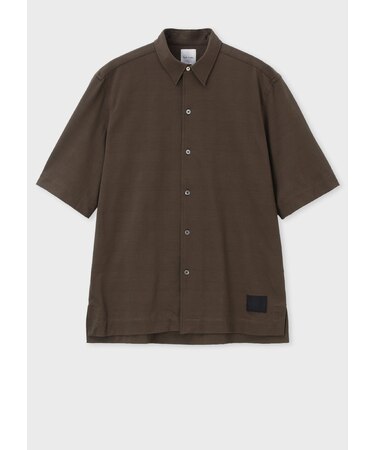 "Cropped Logo" グレンチェックパターン オーバーサイズシャツ
