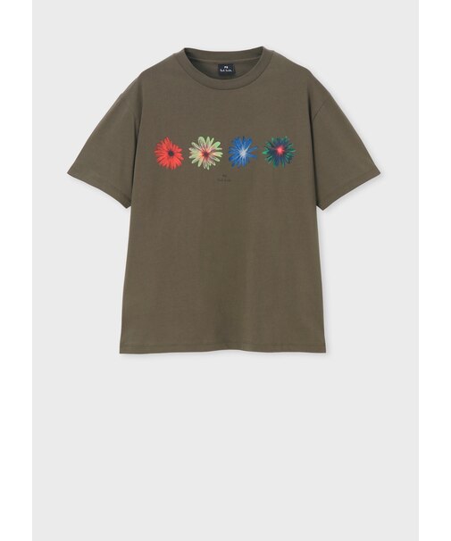 ウィメンズ マルチ フローラル プリント 半袖Tシャツ