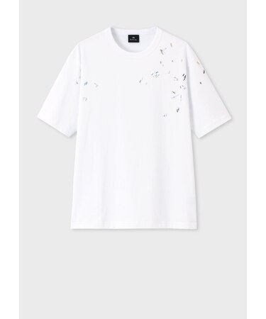 "Scribble Print" 半袖Tシャツ