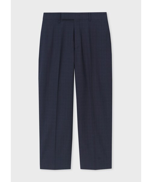 マイクロチェック ワイドトラウザーズ