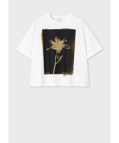 ウィメンズ フローラル フォトプリント 半袖Tシャツ