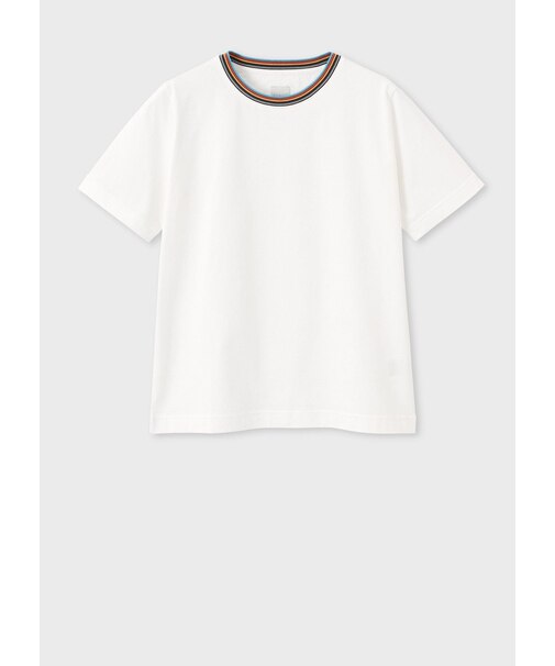 ウィメンズ "Signature Stripe" 半袖Tシャツ
