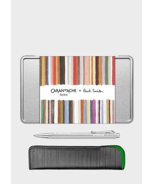 Caran d'Ache + Paul Smith エクリドール ボールペン＆レザーポーチ セット