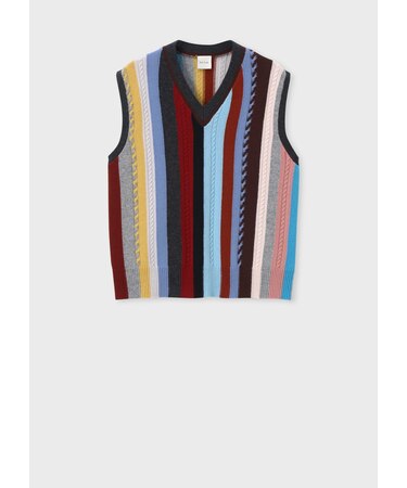 ウィメンズ "Signature Stripe" ニット ベスト