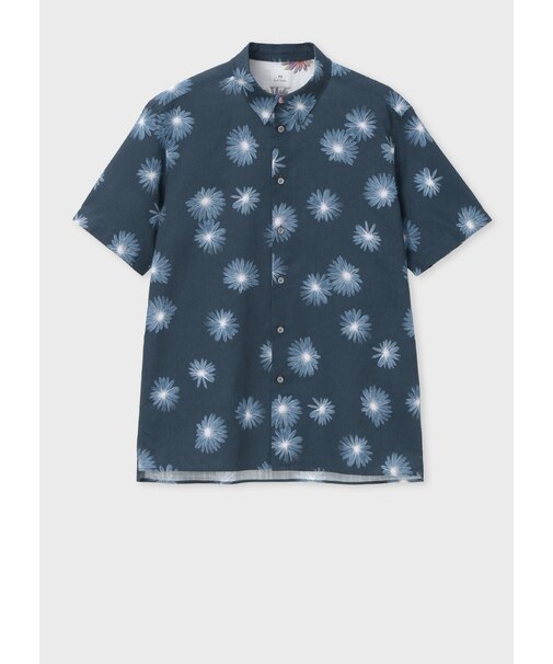 "Luminescent Floral" 半袖シャツ