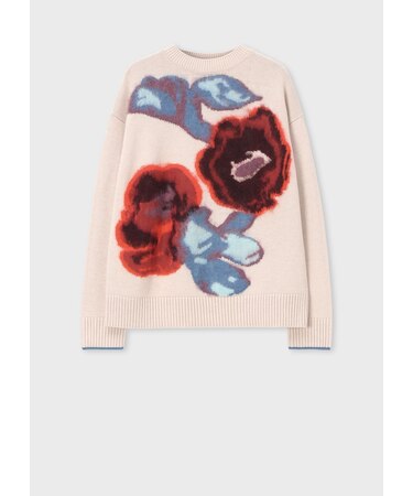 ウィメンズ "Damask Rose" インターシャ ニット