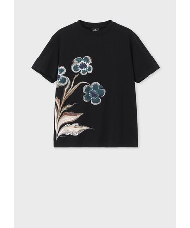 ウィメンズ モダン フラワー 半袖Tシャツ