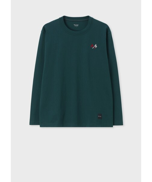 "Flag" エンブロイダリー ロングスリーブTシャツ