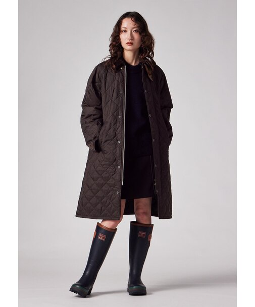 ウィメンズ Paul Smith loves Barbour Exmoor キルティングロングコート