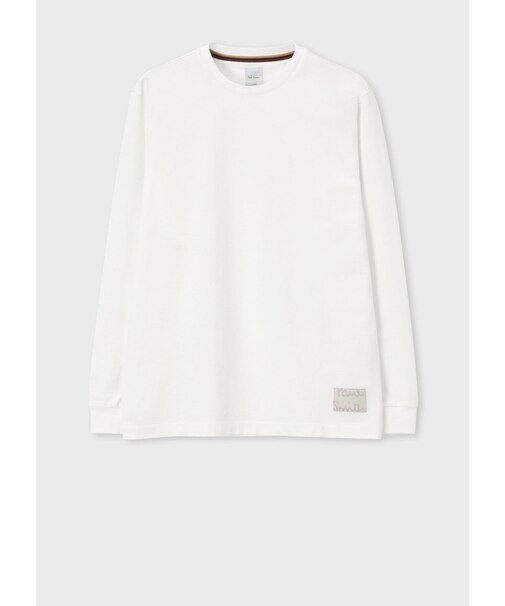 "Cropped logo" 長袖Tシャツ