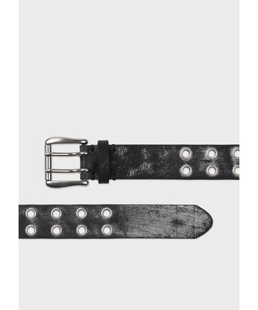 "Double Eyelet" レザーベルト