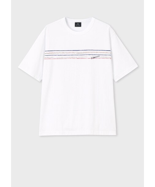 "Playful Stripe" 半袖Tシャツ