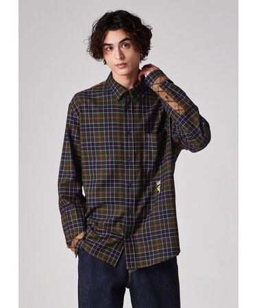 "Paul Smith loves Barbour" タータンチェック カジュアルシャツ