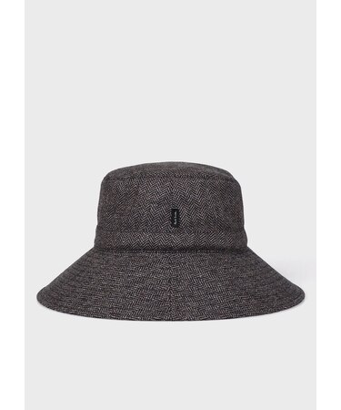 "Herringbone Tweed"ワイドトリムハット