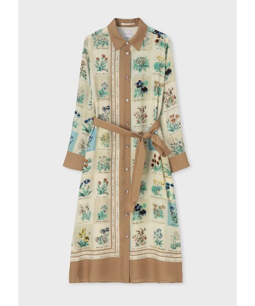 ウィメンズ "Garden Flower Scarf" シャツワンピース