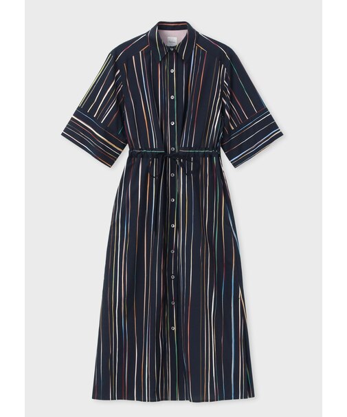 ウィメンズ "Signature Pinstripe" シャツワンピース
