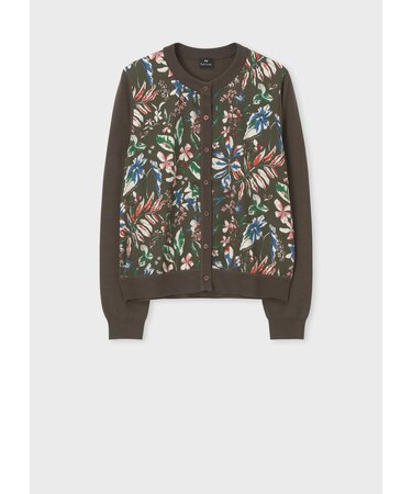 ウィメンズ "Number Floral" コンビ カーディガン