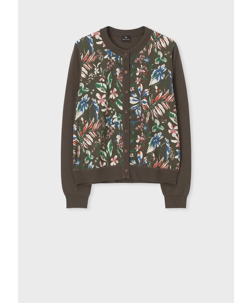 ウィメンズ "Number Floral" コンビ カーディガン