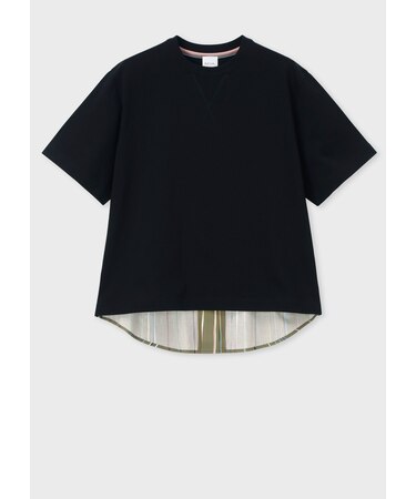 ウィメンズ "Signature Pinstripe" コンビTシャツ
